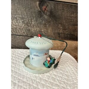 Hallmark Keepsake Magic Ornament‎ ~Yuletide Rider~ Light & Motion Santa 1992